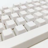 enjoypbt blank keycap set white scoop f and j keys