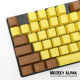 Tai Hao ABS doubleshot keycap set for cherry MX mechanical keyboards in OEM profile in sun flower style SKU C01YL202